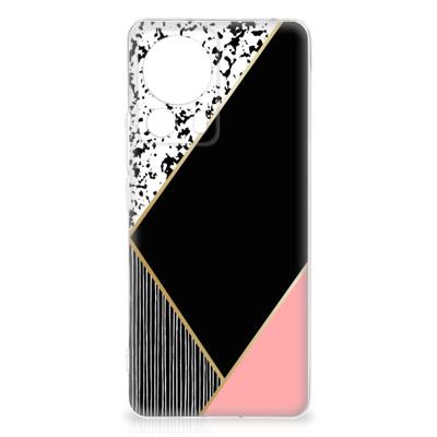 Xiaomi 13 Lite | TPU Hoesje | Zwart Roze Vormen Xiaomi 13 Lite | TPU Hoesje | Zwart Roze Vormen