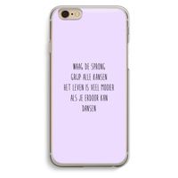 Sprong: iPhone 6 / 6S Transparant Hoesje Sprong: iPhone 6 / 6S Transparant Hoesje