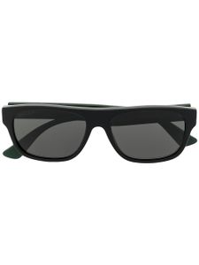 Gucci Eyewear lunettes de soleil à rayures - Noir