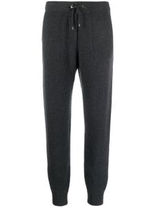 Brunello Cucinelli pantalon de jogging à design nervuré - Gris