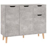 vidaXL Dressoir 90x30x72 cm bewerkt hout betongrijs