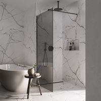 Saniclear Shade douchewand rookglas 160x200cm gunmetal profiel - thumbnail