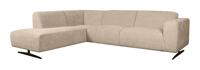 LABEL51 Loungebank 'Rodano' Links, Elite stof, kleur Clay