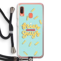 Always fries: Samsung Galaxy A20e Transparant Hoesje met koord