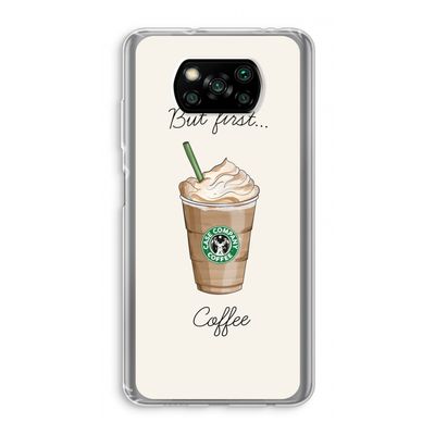 But first coffee: Xiaomi Poco X3 NFC Transparant Hoesje
