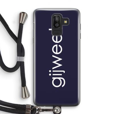 Gijweet: Samsung Galaxy J8 (2018) Transparant Hoesje met koord
