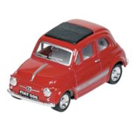 Welly Metalen Fiat 500: Rood - thumbnail