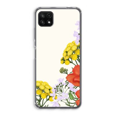 Wilde bloemen: Samsung Galaxy A22 5G Transparant Hoesje