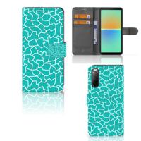 Sony Xperia 10 IV Hoesje Cracks Blue