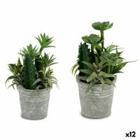 Decoratieve plant Ibergarden XD18-1182A-B Plastic Cement 15 x 24 x 15 cm (12 Stuks)