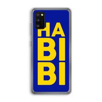 Habibi Blue: Samsung Galaxy A41 Transparant Hoesje