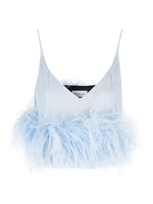 16Arlington caraco Poppy à ornement en plumes - Bleu