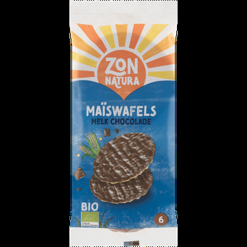 Zonnatura Maiswafels Melk Chocolade Bio 6 Stuks 75 g bij Jumbo