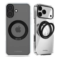 Mobilize MagSafe Compatible 360 Rotating Ring Stand Case Apple iPhone 17 Clear/Black