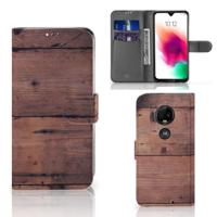 Motorola Moto G7 | G7 Plus | Book Style Case | Old Wood