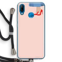High heels: Huawei P20 Lite Transparant Hoesje met koord