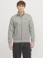 Jack - Jones Jprblufrankie Sweat Zip High Neck Vest Ghost Gray Jack - Jones Jprblufrankie Sweat Zip High Neck Vest Ghost Gray