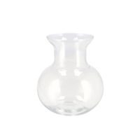 DK Design Bloemenvaas Mira - bol vaas - transparant glas - D16 x H17 cm - Vazen