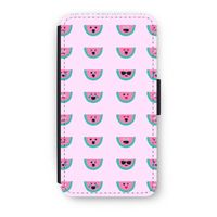 Smiley watermeloenprint: iPhone XS Flip Hoesje