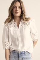 Tramontana Blouse Lace Details O06-19-301 Blouse 001100-offwhite