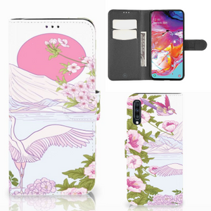 Samsung Galaxy A70 Telefoonhoesje met Pasjes Bird Standing