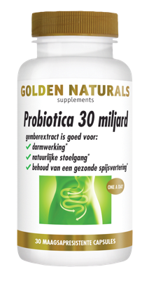 Golden Naturals Supplementen Probiotica Strong 30 Miljard 30Capsules Golden Naturals Supplementen Probiotica Strong 30 Miljard 30Capsules