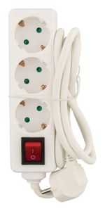 Valueline VLES315F002WH power uitbreiding 1,5 m 3 AC-uitgang(en) Binnen Wit