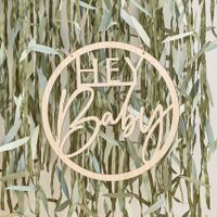 Houten Hanger Geboorte ''Hey Baby''