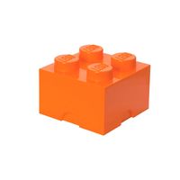 LEGO - Set van 4 - Opbergbox Brick 4, Oranje - LEGO
