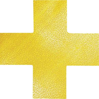 Durable 170104 Stelplaatsmarkering vorm kruis Signaalgeel 10 stuk(s) (l x b x h) 150 x 150 x 0.7 mm