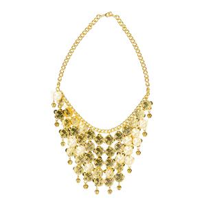 Carnaval/verkleed accessoires 1001 nacht/buikdanseres sieraden - ketting ornament - goud - kunststof