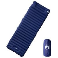 VidaXL Kampeermatras met kussen zelfopblazend 1-persoons marineblauw