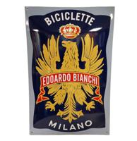 Bianchi Logo Emaille Bord - 60 x 40cm