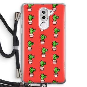 Mini cactus: Honor 6X Transparant Hoesje met koord