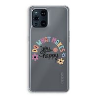 Happy days: Oppo Find X3 Transparant Hoesje