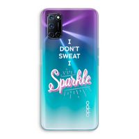 Sparkle quote: Oppo A52 Transparant Hoesje