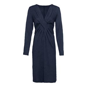 Jersey jurk van bio-merinowol, nachtblauw Maat: 42