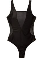 Brigitte sheer panels swimsuit - Noir