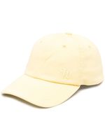 Nanushka Amoy logo-emboidered cap - Jaune