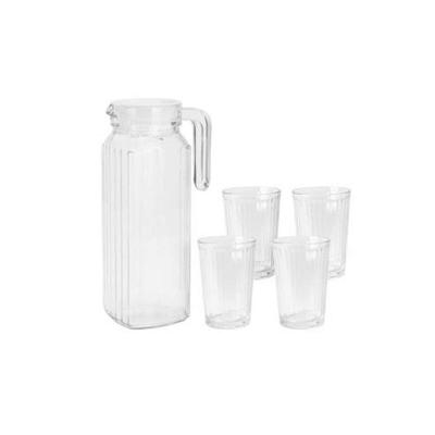 Set kruik en glazen Excellent Houseware ye9000500 200 ml 1,1 L 5 Onderdelen