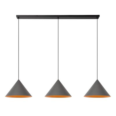 Lucide SPITZE - Hanglamp - 3xE27 - Grijs | Vibes
