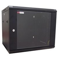 WP Rack WPN-RWB-12605-B Wandbehuizing Glasdeur 12U Zwart - 600x635x500mm (BxHxD) - thumbnail