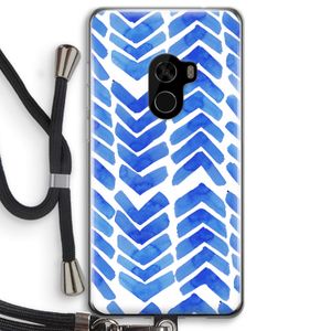 Blauwe pijlen: Xiaomi Mi Mix 2 Transparant Hoesje met koord