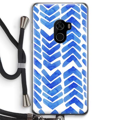 Blauwe pijlen: Xiaomi Mi Mix 2 Transparant Hoesje met koord