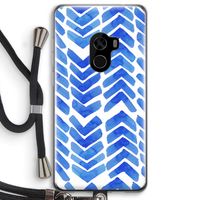 Blauwe pijlen: Xiaomi Mi Mix 2 Transparant Hoesje met koord