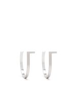 Hsu Jewellery boucles d'oreilles Unfinishing Line médium - Argent - thumbnail