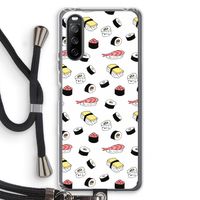 Sushi time: Sony Sony Xperia 10 III Transparant Hoesje met koord