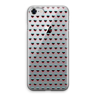 Hartjes: iPhone 8 Transparant Hoesje