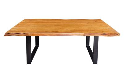 Eettafel MAMMUT 200cm tafelblad 50mm acaciahout U-poten - 43789