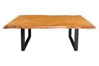 Eettafel MAMMUT 200cm tafelblad 50mm acaciahout U-poten - 43789